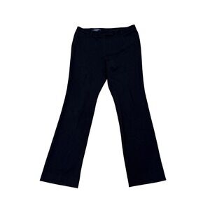 Brooks Brothers Lucia Fit Wool Blend Dress Pants Black Italian Fabric 8 Career